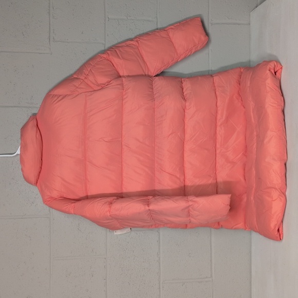 Amazon Essentials Lightweight Peach Long Puffer Coat Size Large NWT - Picture 4 of 7